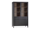 Vitrine-4-portes-2-tiroirs-Gamma-lamulux-old-piano-teak-125cm-Maxfurn