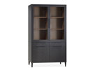 Vitrine-4-portes-2-tiroirs-Gamma-lamulux-old-piano-teak-125cm-Maxfurn