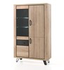 Vitrine-4-portes-Andes-decor-bois-chene-metal-112cm-Comodi-Living