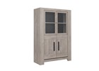 Vitrine-4-portes-Boston-decor-bois-chene-gris-clair-J74250-125cm-Gautier
