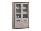 Vitrine-4-portes-Elias-bois-chene-gris-115cm-Oosterlynck