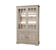 Vitrine-4-portes-Kent-decor-bois-chene-millenium-gris-clair-K540-V6-126cm-Meubar