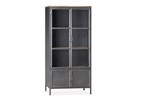 Vitrine-4-portes-Maya-metal-fer-manguier-91cm-Maxfurn