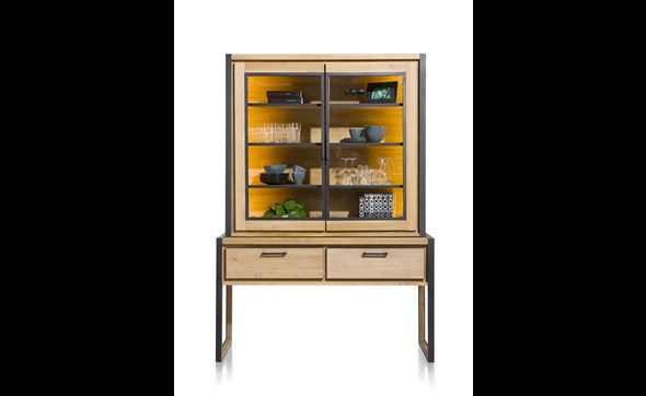 Vitrine-40962-Metalo-wandtafel-bovenkast-front-140cm-Henders-Hazel
