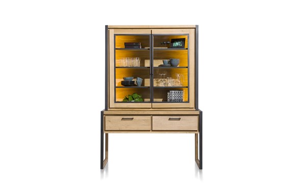 Vitrine-40962-Metalo-wandtafel-bovenkast-front-140cm-Henders-Hazel