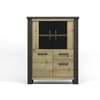 Vitrine-Baxter-decor-bois-chene-brun-119cm-N°40-front-Sciae