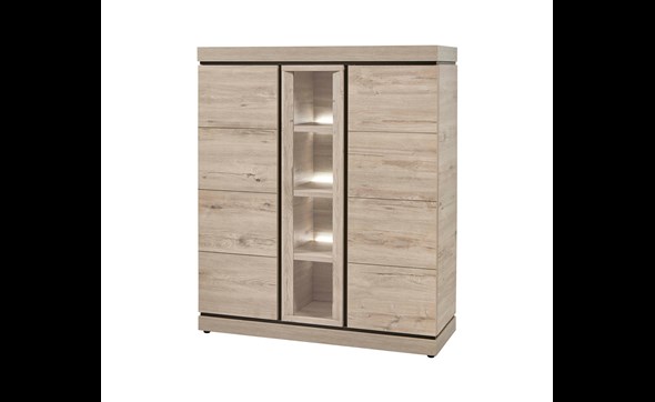 Vitrine-Belluno-decor-chene-brun-clair-K541-V1-134cm-Evan