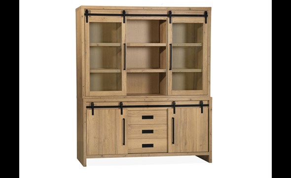 Vitrine-Cottage-lamulux-natur-180cm-Maxfurn