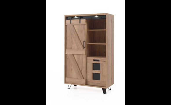 Vitrine-Cuedo-melamine-chene-halifax-nature-115cm-Comodi-living