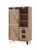 Vitrine-Cuedo-melamine-chene-halifax-nature-115cm-Comodi-living