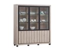 Vitrine-Eureka-decor-bois-chene-190cm-Oosterlynck