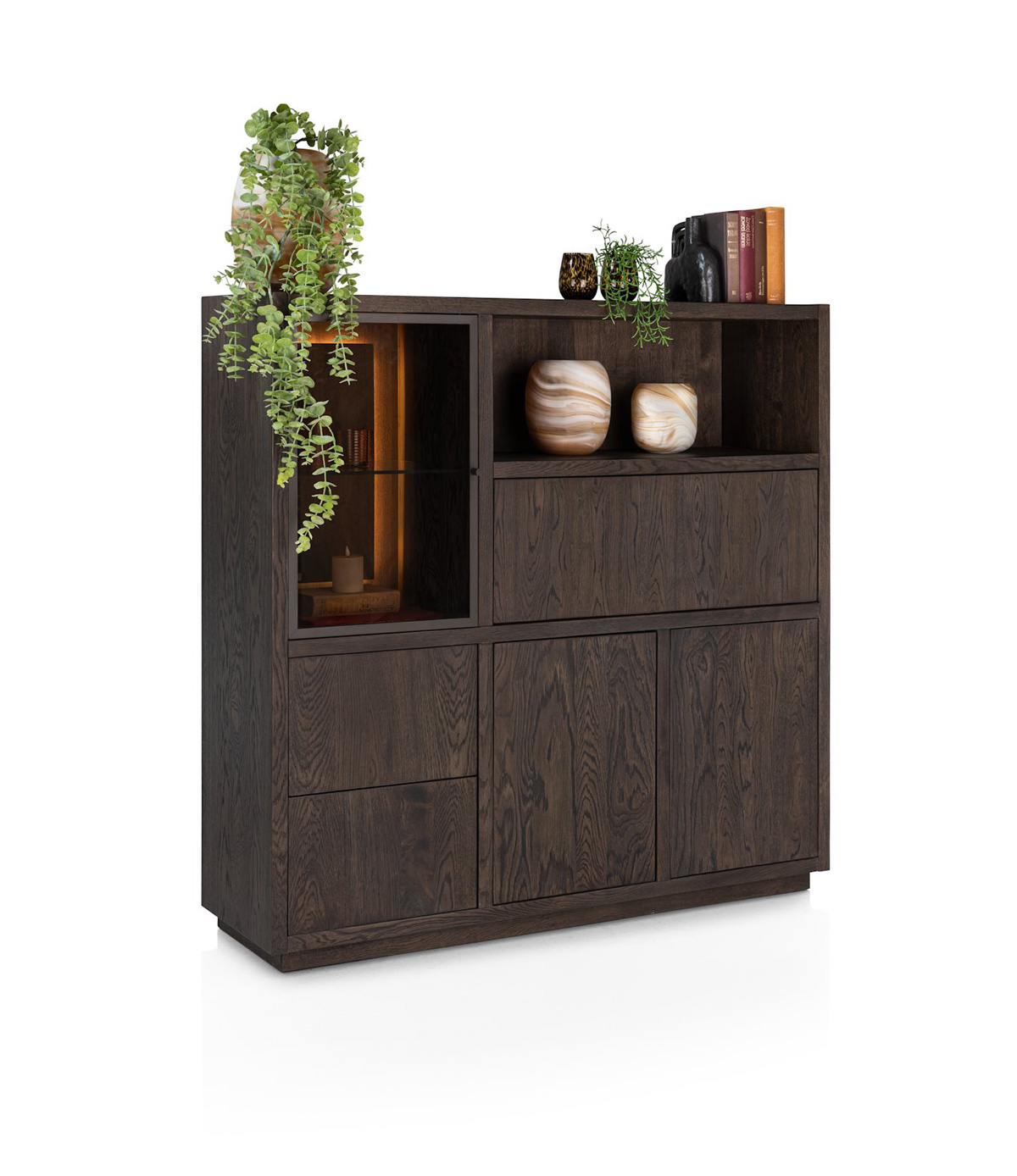 Vitrine-Gijon-54504-chene-placage-basalt-145cm-01-Henders-Hazel