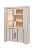 Vitrine-Gilles-decor-white-eik-137cm-Bauwens-GBO