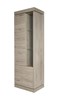 Vitrine-KV1L-Etna-decor-chene-gris-clair-marbre-K542-66cm-Evan