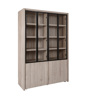 Vitrine-Lucca-V1-chene-millenium-gris-clair-noir-side-Evan