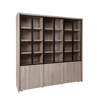 Vitrine-Lucca-W1-chene-millenium-gris-clair-noir-side-Evan