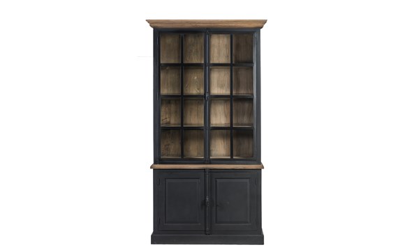 Vitrine-Melinda-102-old-black-teak-veneer-130cm-Lee-Lewis