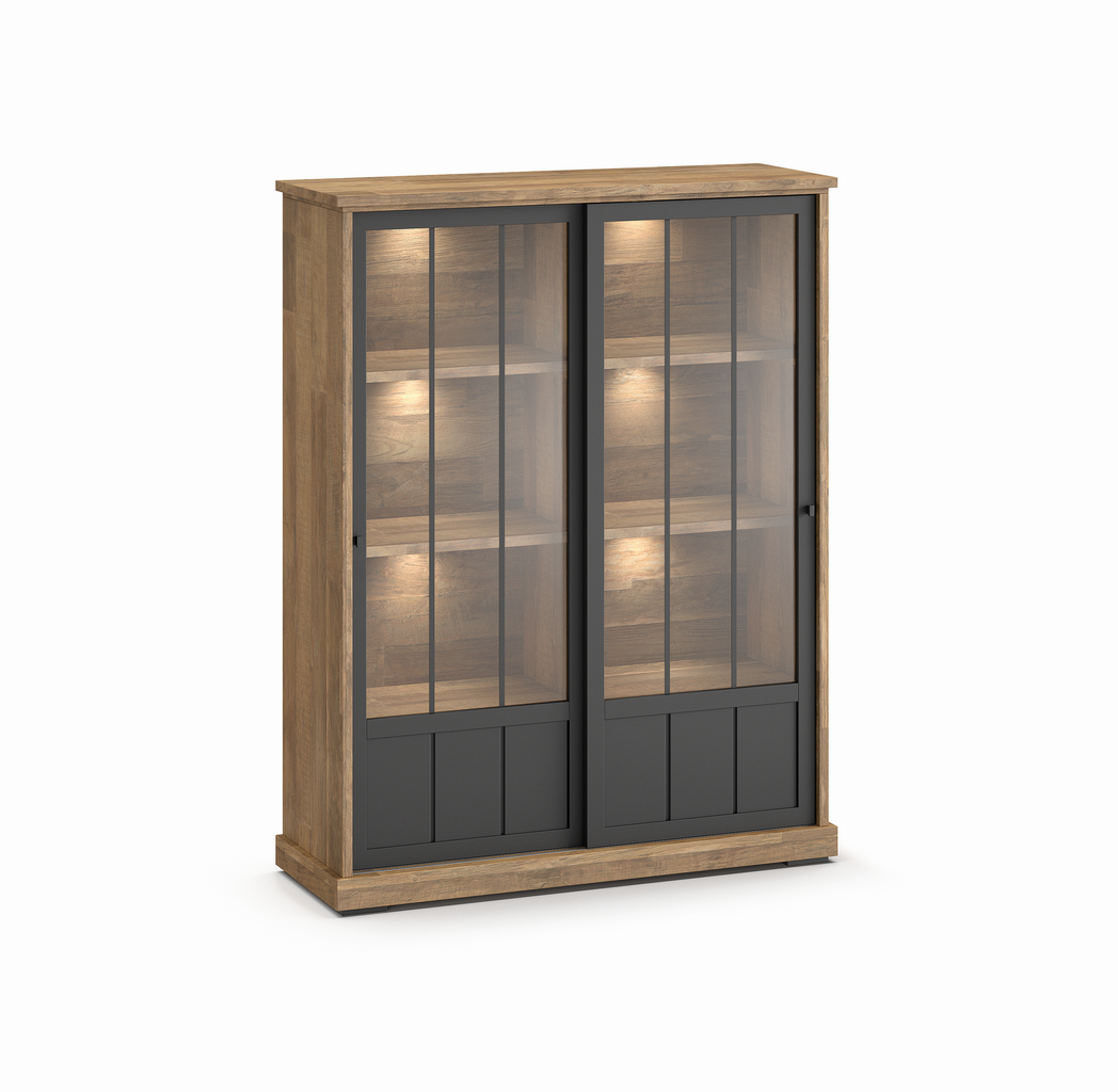 Vitrine-Patio-BAR1-K674-old-teak-black-front-Evan