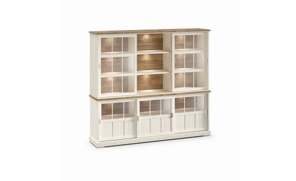 Vitrine-Patio-DR1GL+WV6-bois-lariks-old-teak-K468-Evan