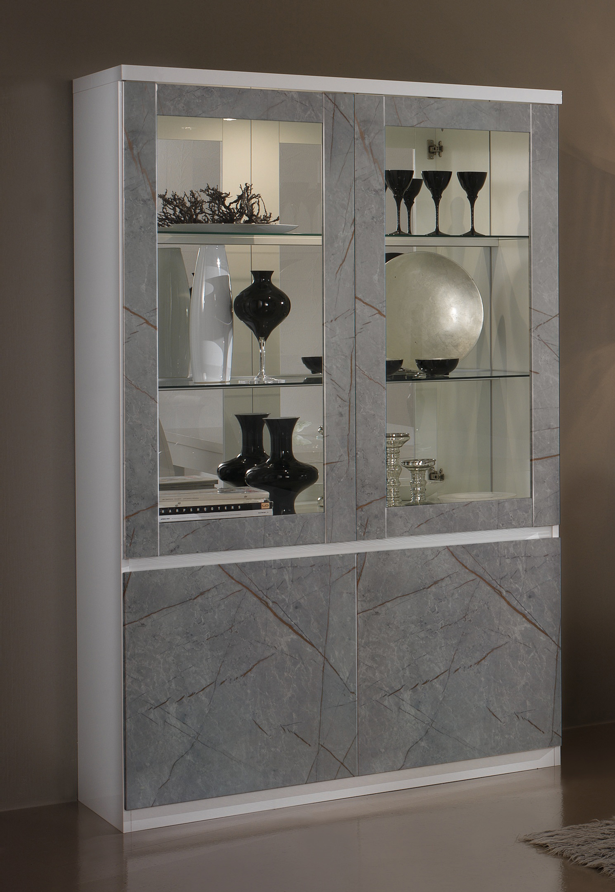 Vitrine-Roma-decor-laque-marmo-oro-115cm-Alcos