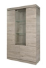 Vitrine-V1-Etna-decor-chene-gris-clair-marbre-K542-125cm-Evan