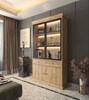 Vitrine-Valencia-melamine-smoked-oak-124cm-Dullaert