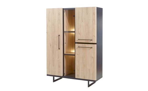 Vitrine-Viareggio-dark-stone-castella-134cm-Bauwens-GBO