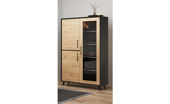 Vitrine-Wiva-decor-bois-portland-116cm-Divaco