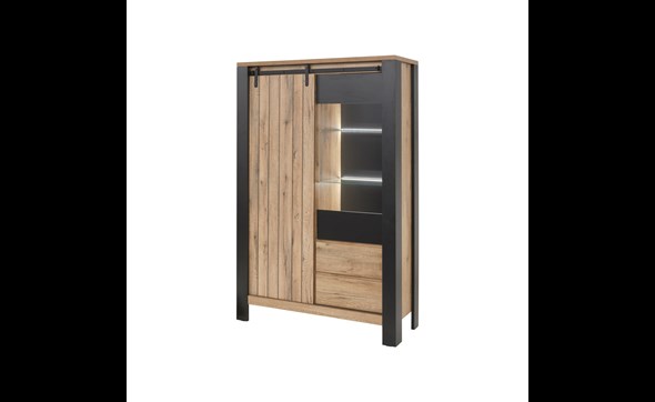 Vitrine-avec-eclairage-Simon-papier-decor-scarlet-oak-118cm-GBO