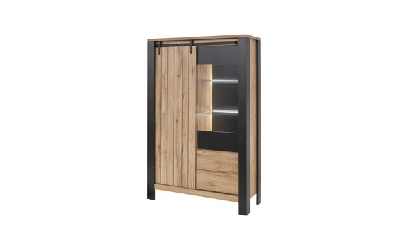 Vitrine-avec-eclairage-Simon-papier-decor-scarlet-oak-118cm-GBO
