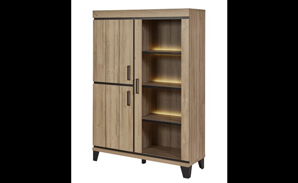 Vitrine-avec-eclairage-Titus-decor-bois-french-oak-130cm-GBO-01