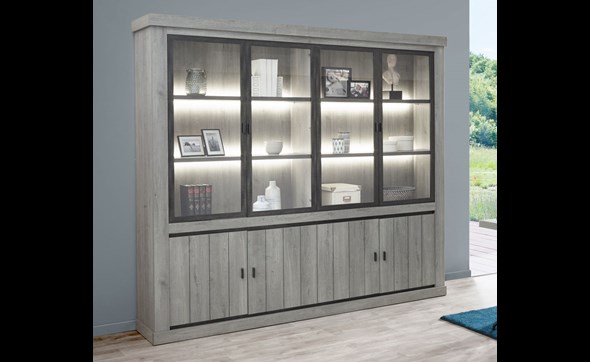 Vitrine-bibliotheque-Mathieu-decor-dark-forest-250cm-Bauwens-GBO