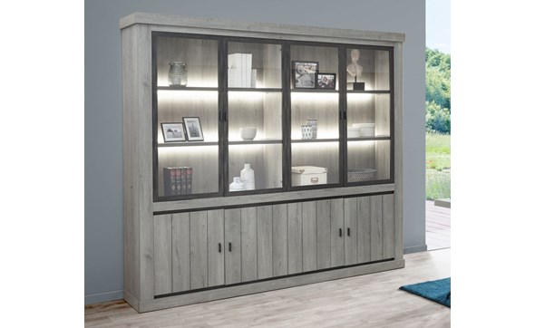 Vitrine-bibliotheque-Mathieu-decor-dark-forest-250cm-Bauwens-GBO