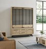 Vitrine-buffet-vaisselier-SJames-chene-massif-placage-150cm-SJ14-SJ4H-Cacio