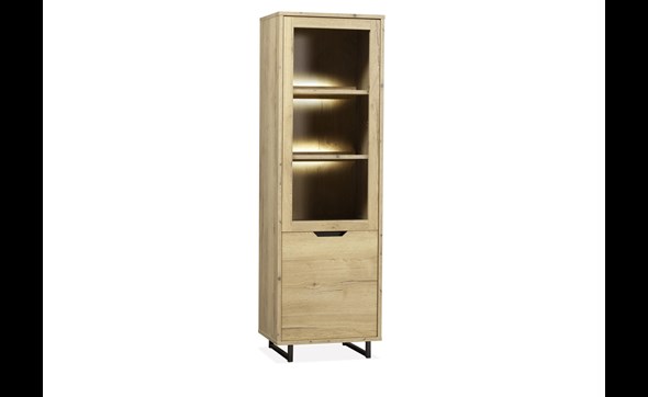 Vitrine-eclairage-1-porte-Puerto-lamulux-63cm-Maxfurn