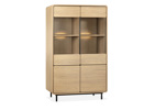 Vitrine-eclairage-Redford-blond-oak-Maxfurn