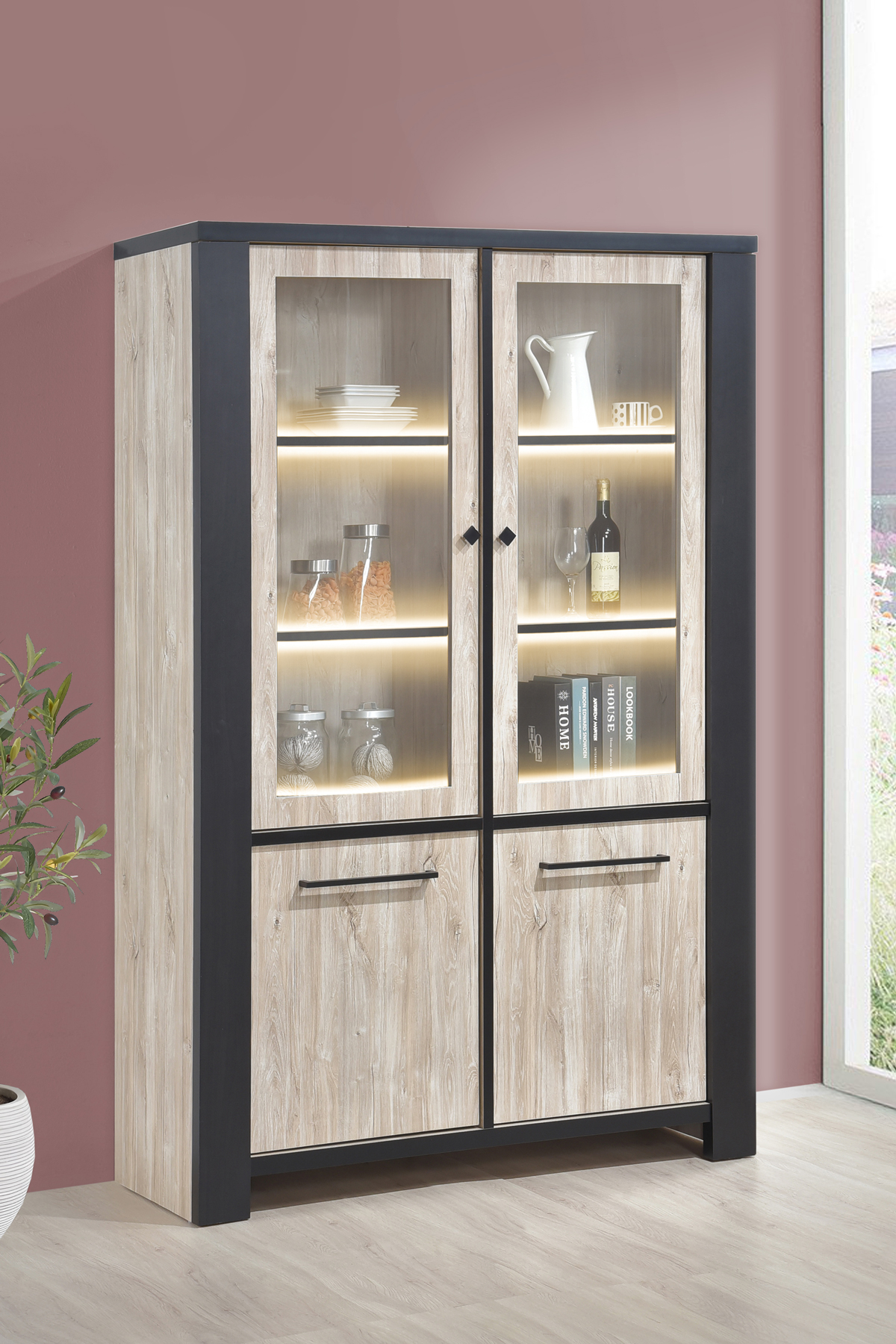 Vitrine-eclairage-Thor-beach-oak-GBO