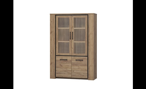 Vitrine-sans-eclairage-Elio-decor-bois-french-oak-Oosterlynck