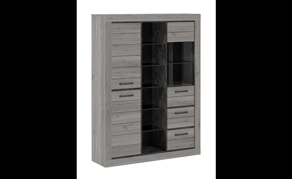 Vitrine-sans-eclairage-Lucas-decor-bois-gris-NEW-Dullaert