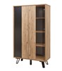 Vitrine-sans-eclairage-Phenix-decor-bois-scarlet-oak-noir-101cm-GBO