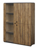 Vitrine-sans-eclairage-Sharon-decor-bois-denver-oak-160cm-124cm-GBO