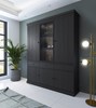 Vitrine-sans-eclairage-Valencia-melamine-black-oak-181cm-1-porte-vitree-Dullaert