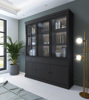 Vitrine-sans-eclairage-Valencia-melamine-black-oak-181cm-3-portes-vitrees-Dullaert