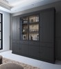 Vitrine-sans-eclairage-Valencia-melamine-black-oak-239cm-Dullaert