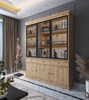 Vitrine-sans-eclairage-Valencia-melamine-smoked-oak-181cm-3-portes-vitrees-Dullaert