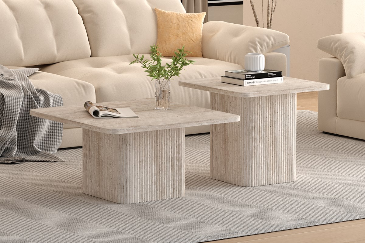 Set de 2 tables de salon Bobby